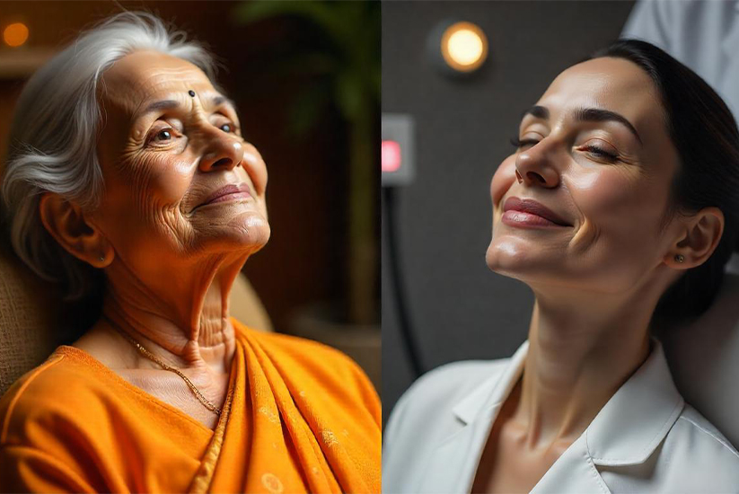 Ayurveda vs Modern Anti Aging Treatments